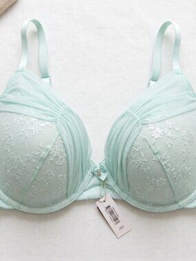 Adore Me Wren Push Up Plunge Bra and Thong Set